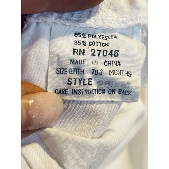 Vintage Phyllis Baby Wear Christening Set Dress Coat Bonnet Shoes Bibs Boxed - Picture 9 of 14